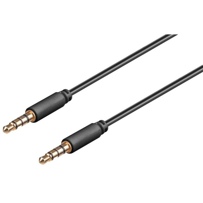 Conexion Jack 3.5mm/M 4 Contactos a Jack 3.5mm/M 4 Contactos 1.0 Mts