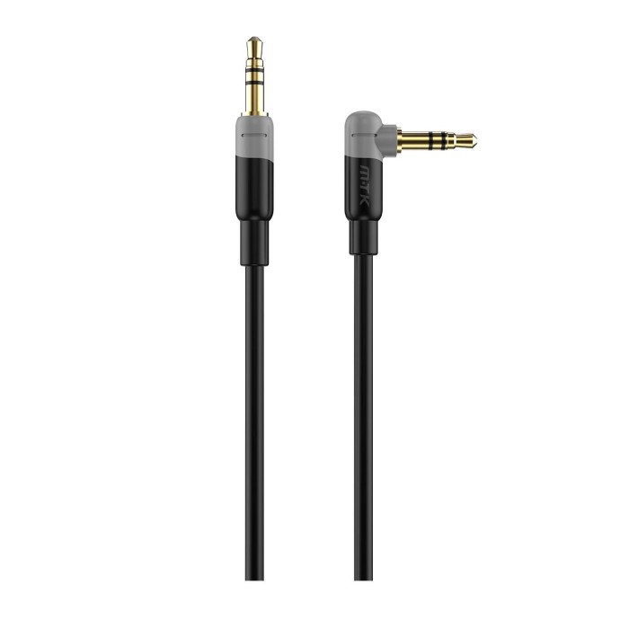 Conexion Jack 3.5mm/M ST a 3.5mm/M ST  1.5 Mts "HQ" MTK ACODADO