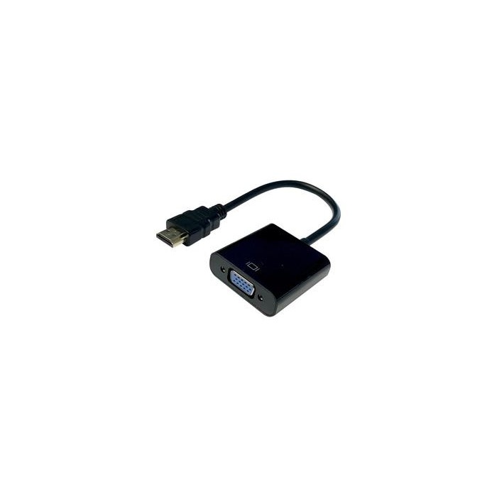 Adaptador HDMI-M 1/E a  VGA-H 1/Sal Con Audio (Latiguillo 20Cm) FULL HD