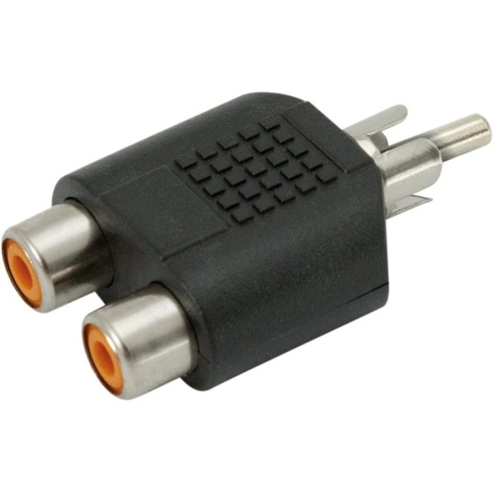 Adaptador RCA/M a RCA/H x2