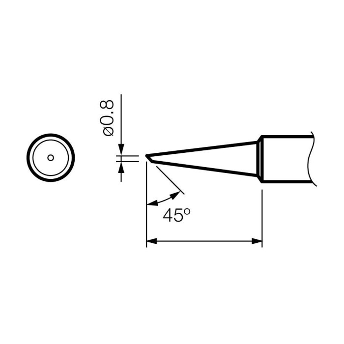 Punta HAKKO Soldador (900-M-T0.8C)