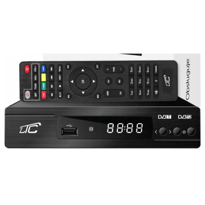 Receptor TDT  LTC DVB-T2 DVB-C HDMI HD USB