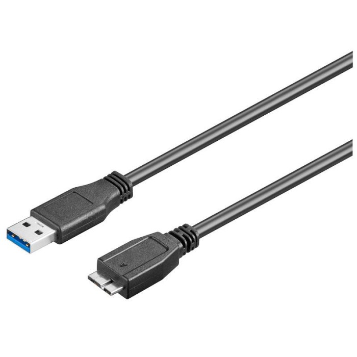 Conexion USB A/M a Micro USB-B/M 3.0  0.5 Mts