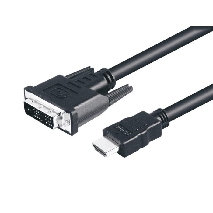 Conexion DVI/M a HDMI/M  (18+1) 3 Mts