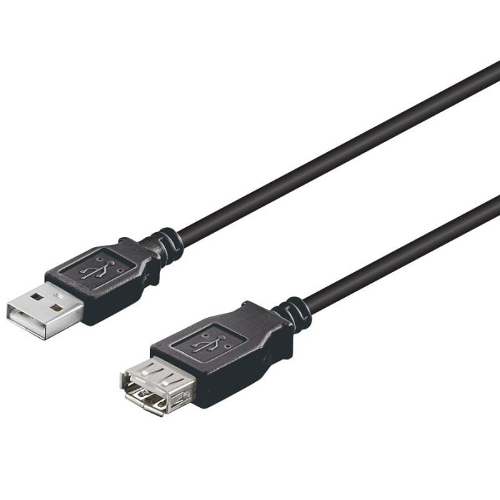 Conexion USB A/M a A/H  0.3Mts  2.0