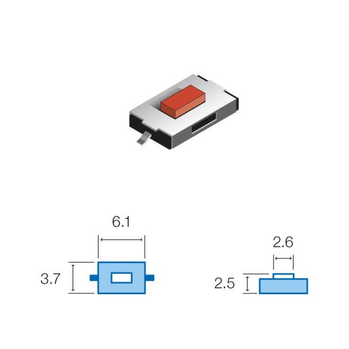 Pulsador  SWITCH SW-057  SMD