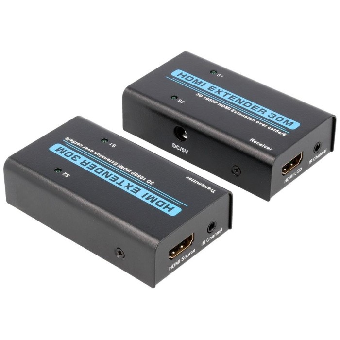 Prolongador HDMI-HDMI  ACTIVO 30Mts por  RJ-45