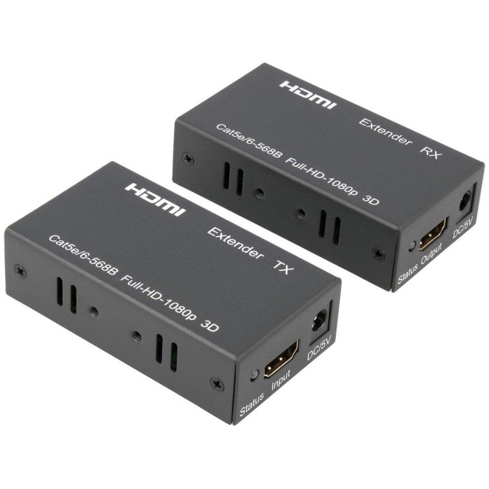 Prolongador HDMI-HDMI  ACTIVO 60Mts por  RJ-45