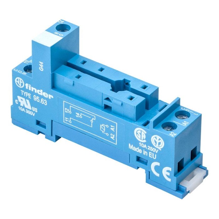 Base Rele "Z"  1/Circuito Carril DIN 35 mm