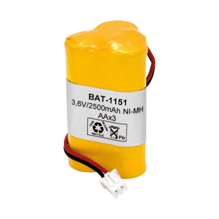 Bateria Pack AAx3  3.6V  2500MA.   NI/MH