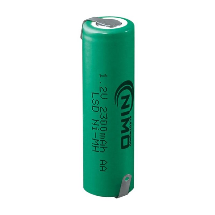Bateria Pack AAx1 1.2V 2300mAh NI/MH Con TERM