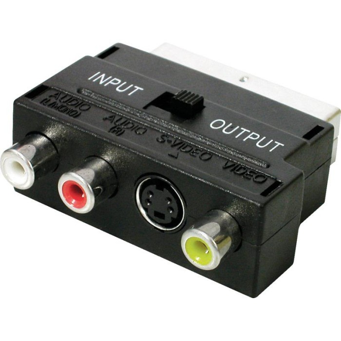 Adaptador Euroconector/M a 3/RCA+SVHS 37.404