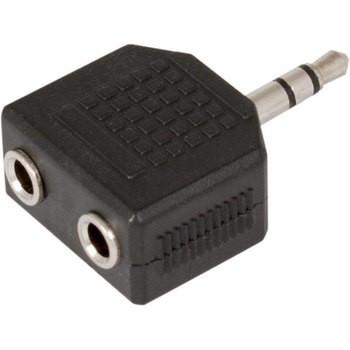 Adaptador 3.5mm St/M a 3.5mm St/H  x2