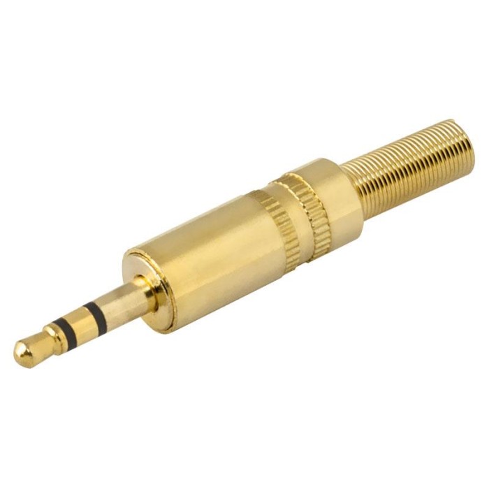 Conector Jack 3.5mm Stereo/M  Metalico
