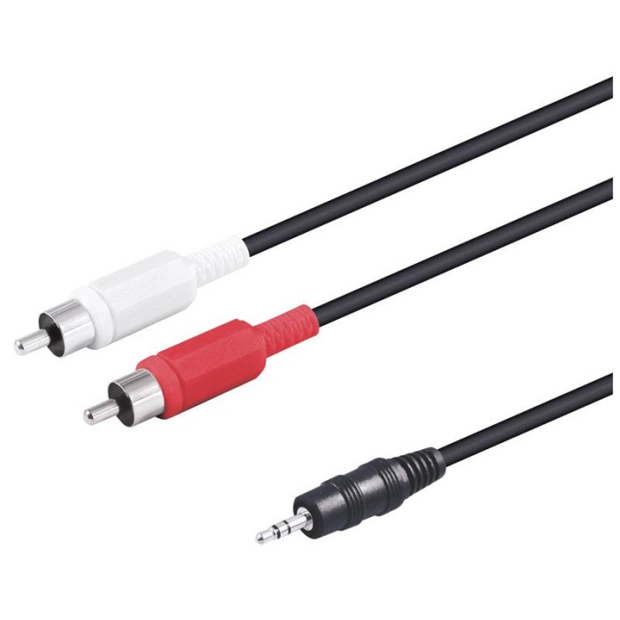 Conexion Jack 3.5mm/M ST a 2xRCA/M  1.5 Mts